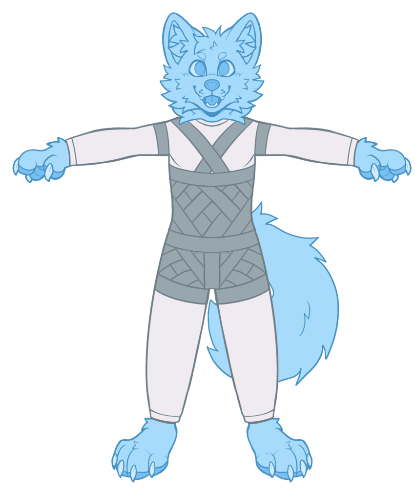 Taping the torso with overlapping duct tape strips in alternating directions